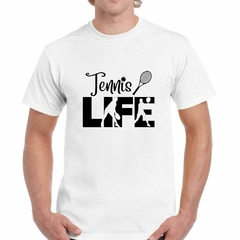 Imagen de Remera Frase Tenis Life Deporte Raqueta