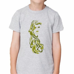 Imagen de Remera Girl Chica Dama Verde Cabello Hair