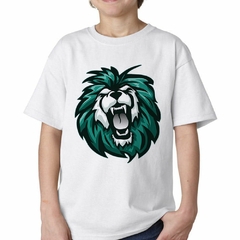 Remera Leon Verde Diente Cara Salvaje - TiendaCubik