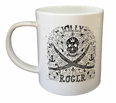 Taza Jolly Roger Calavera Espadas - comprar online