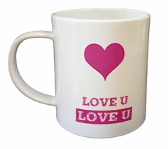 Taza Love You Te Amo Corazon Amor Dia - comprar online