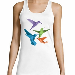 Musculosa Deportiva Birds Origami Aves Colores Art - comprar online