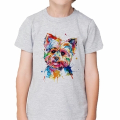 Remera Perro Yorkshire Watercolor Art en internet