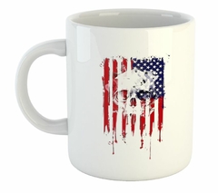 Taza Calavera Con Bandera Estados Unidos M2