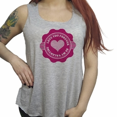 Musculosa Love You Forever Te Amo Para