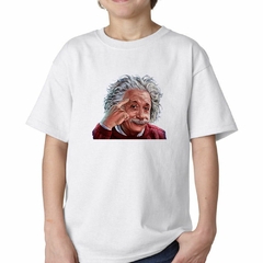 Remera Albert Einsteint Dibujo Pensador - TiendaCubik