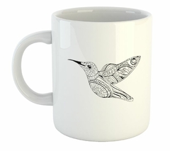 Taza Colibri Volando Lineas Art