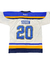 JERSEY ST. LOUIS BLUES AWAY UNIFORM EST.1967 #20 STEEN* CON DETALLE en internet