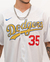 CHAQUETA LOS ANGELES DODGERS WORLD SERIES GOLD #35 BELLINGER en internet