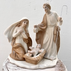 Sagrada Familia porcelana Bege - comprar online