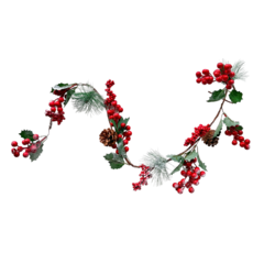 Festão de Natal com pinha nevado AN147 - comprar online