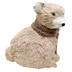 Urso cachecol bege 23cm CL0517 - comprar online