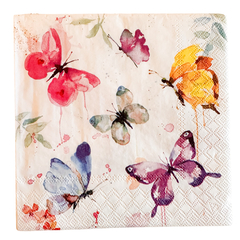 Napikin 33 Butterfly Collection White Fsc mix 13316265