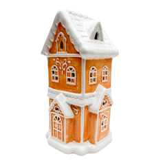 Natal Casa Decorativa Ginger (Bege Branco) 50324001