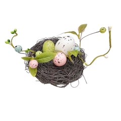Pascoa Enfeite Ninho com ovos (Colorido) 54624001