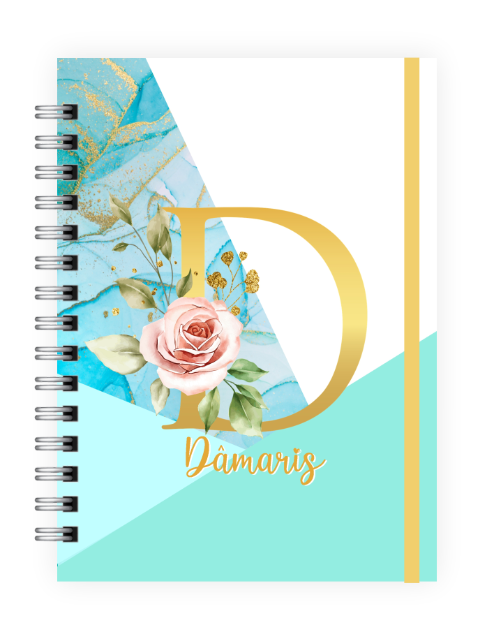 Caderno Personalizado -Dia dos Professores Floral Feminino 2