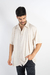 CAMISA OVERSIZE LINO CREMA - comprar online