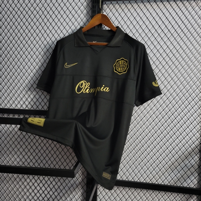 Camisa Club Olimpia 22/23 - Aniversário 120 Anos - Masculino Torcedor Nike  - Preto