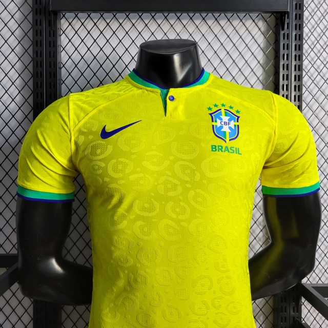 Camisa Brasil Home 2020 Nike Masculina Jogador Amarela