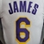 Regata NBA Swingman Los Angeles Lakers James 6 - Branca - Hexa Sports - Artigos Esportivos