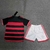 Kit Infantil Flamengo Home 24/25 - Torcedor - Vermelho e Preto - Adidas - Lançamento na internet