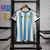 Camisa Argentina Home - Copa Do Mundo - Versão Torcedor - Três Estrelas + Patch Campeão + Patchs Copa do Mundo - 2022