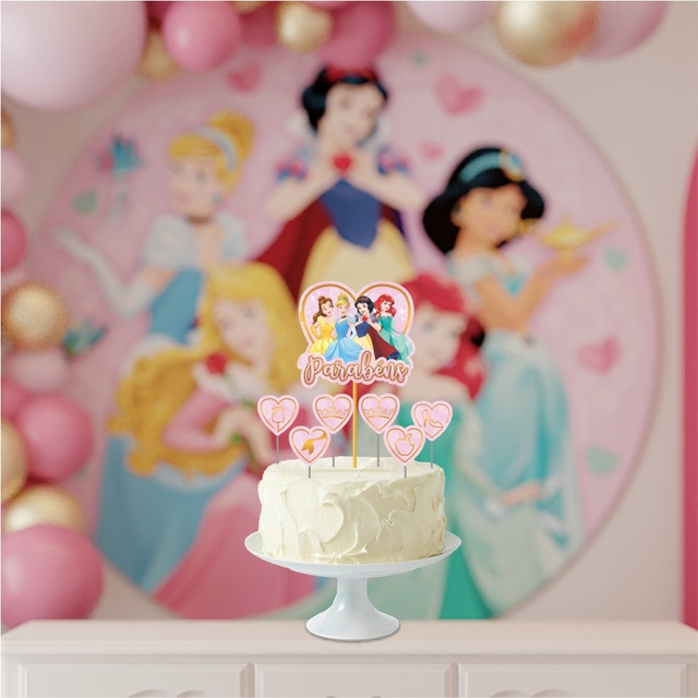 Topper para bolos Princesas da Disney