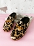 Slippers Lucy pelo print