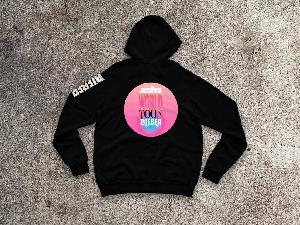 Buzo Canguro Justin Bieber Justice Tour Doble Modelo N B080