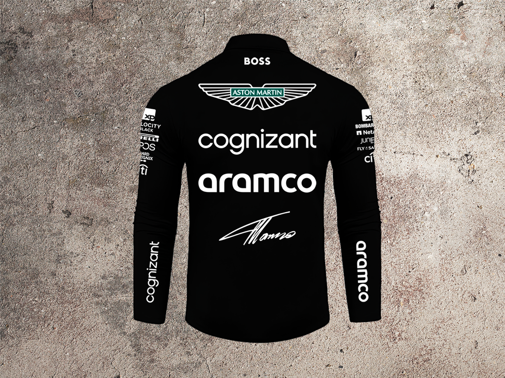Nuevo 2023 2024 Aston Martin Aramco Cognizant F1 Camiseta Fernando ALONSO  Team Driver polo 14 Cochecito 18