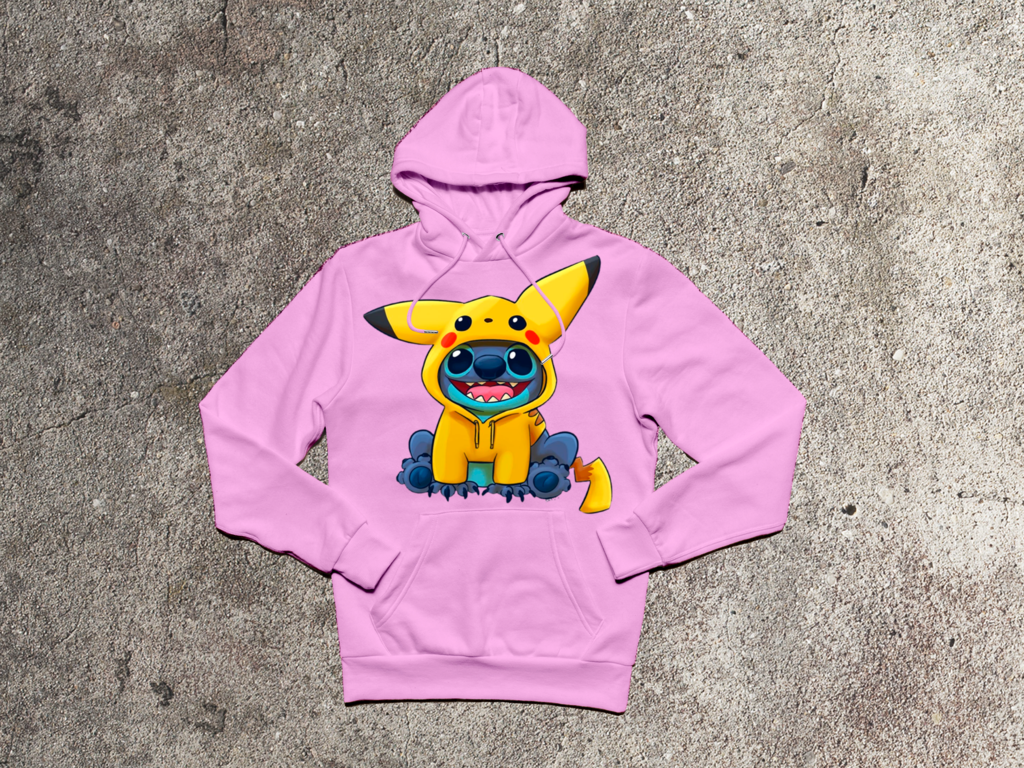 Buzo Canguro Stitch Pikachu Pokemon