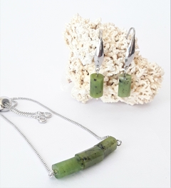 Conjunto Pulseira e Brinco - Jade - comprar online