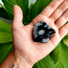 Obsidiana Floco de Neve Bruta M