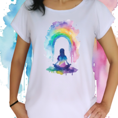 Babylook Meditação arco iris