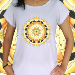 Babylook Mandala Alegria Divina - Desenhista Juliana Nísio