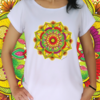 Babylook Mandala da coragem - Desenhista Cintia Fernandes