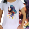 Babylook Jesus Silhueta em aquarela