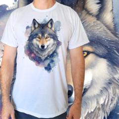 Camiseta masculina/unissex Lobo universo