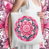 Ecobag Mandala cor de rosa