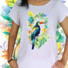 Babylook Tucano em aquarela