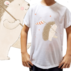 Camiseta unissex infantil Porco espinho