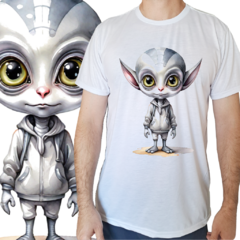 Camiseta masculina/unissex Grey extraterrestre