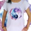 Babylook Yin Yang lilás e azul