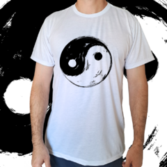 Camiseta masculina/unissex Yin Yang tinta