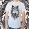 Camiseta masculina/unissex - Animal de poder Lobo