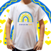 Camiseta unissex infantil Síndrome de Down Arco íris