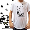 Camiseta unissex infantil Dalmata - Desenhista Camila Rolfhs