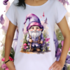 Babylook Gnomo Chapéu roxo