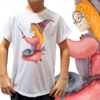 Camiseta unissex infantil Bruxinha varinha e gatinho