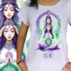 Babylook Reiki verde e violeta